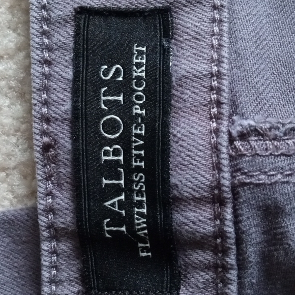 Talbots Woman's 10 Slate Gray Slim Ankle Talbots Jeans - Picture 3 of 4